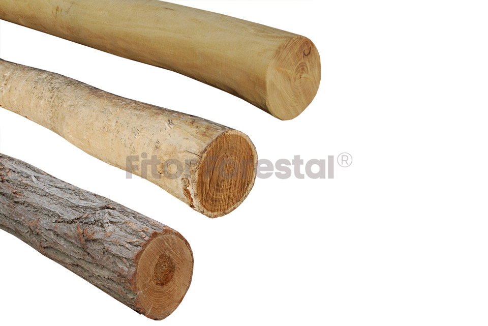 Postes de madera de pino impregnada en 18 tamaños con cabezal plano · Postes cuadrados marrones para vallas Marrón 