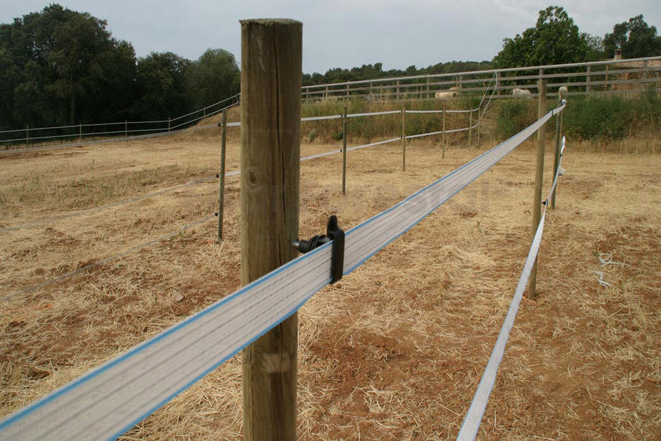 Aisladores pastor eléctrico : Aislador separador Fitor para hilo y poste de  madera (20 ud)