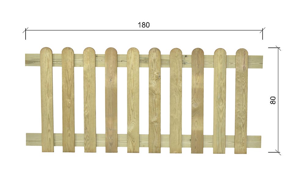 Panel valla de madera Fitor