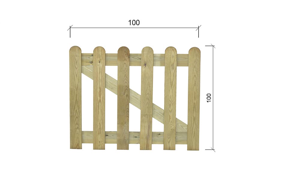 Puerta valla de madera Fitor