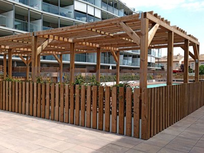 Tablón Flandes tratado y cepillado 14,5x4,5cm