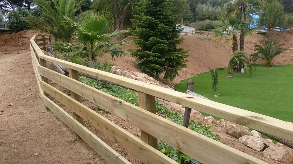 Tanca post and rail a Lloret de Mar